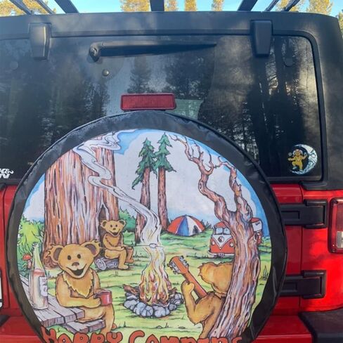 Happy Campers Bear Spare tire Cover (Select tire Size/Back up Camera Option in menu) in Saudi Arabia