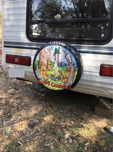 Happy Campers Bear Spare tire Cover (Select tire Size/Back up Camera Option in menu) in Saudi Arabia