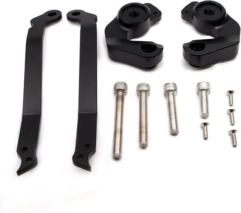 MZS Motorcycle Frame Sliders Compatible with RS660 2020-2023, Falling Anti Crash Protector Guards No Cut Kits Black in Saudi Arabia