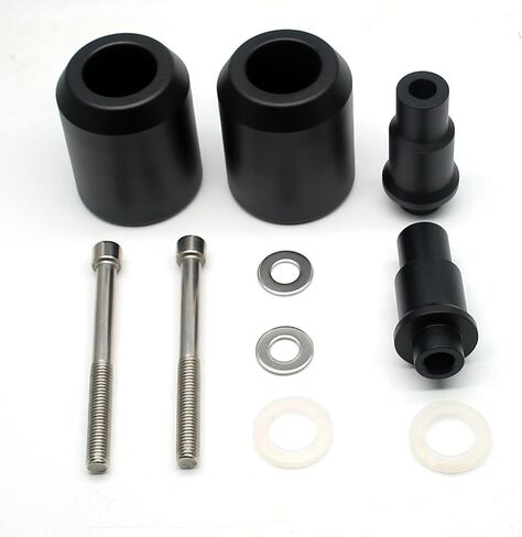 MZS Motorcycle Frame Sliders Compatible with RS660 2020-2023, Falling Anti Crash Protector Guards No Cut Kits Black in Saudi Arabia