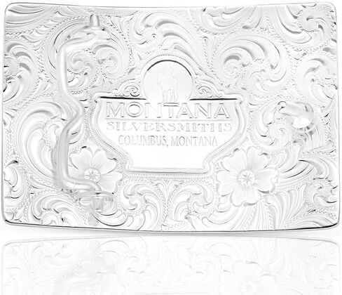 Montana Silversmiths Principle Longhorn Showpiece Belt Buckle - 45410-767M in Saudi Arabia