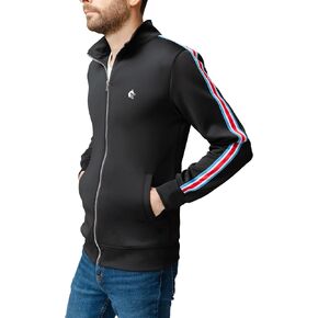 Elite Products & Apparel Men's Zip-Up Black Jacket: SLIM FIT By Design - Recommended to Go UP One Size in Saudi Arabia