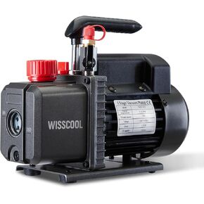 Vacuum Pump for HVAC, 1 Stage Air Conditioning Vacuum Pump for R12 R22 R134a R410a System, 1/4HP 25 Microns, With Oil (3.5 CFM) in Kuwait