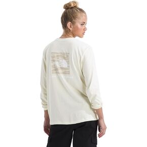THE NORTH FACE Women's Evolution Box NSE Fill Light Long-Sleeve Tee | Regular Fit Cotton Shirt with Logo Graphic in Saudi Arabia