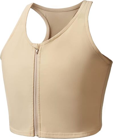 Wonababi Chest Binder Corsets for Transgender, Binder Trans with Zipper Flat Tank Top bustiers in Saudi Arabia