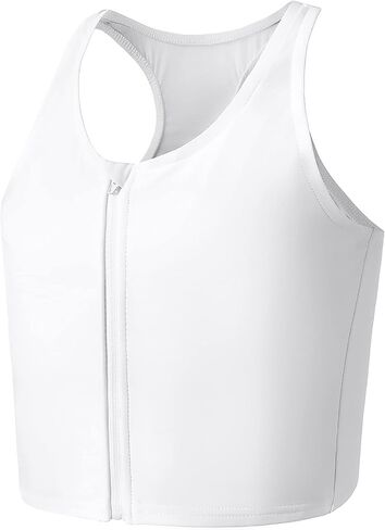 Wonababi Chest Binder Corsets for Transgender, Binder Trans with Zipper Flat Tank Top bustiers in Saudi Arabia