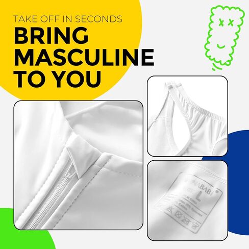 Wonababi Chest Binder Corsets for Transgender, Binder Trans with Zipper Flat Tank Top bustiers in Saudi Arabia
