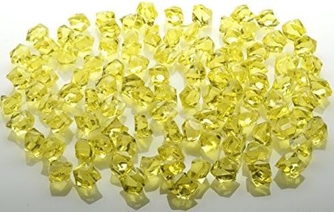 WGV Acrylic Ice Rock Crystals Gems لتنثير المائدة ، حشو المزهرية ، الزفاف ، المأدبة ، الحفلات ، الحدث ، ديكور عيد الميلاد (حوالي 150 قطعة لكل حقيبة) ، حقيبة واحدة ، 1 رطل ، فضية in Kuwait