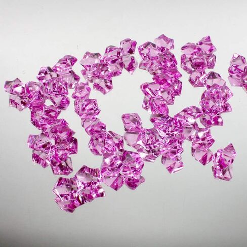 WGV Acrylic Ice Rock Crystals Gems لتنثير المائدة ، حشو المزهرية ، الزفاف ، المأدبة ، الحفلات ، الحدث ، ديكور عيد الميلاد (حوالي 150 قطعة لكل حقيبة) ، حقيبة واحدة ، 1 رطل ، فضية in Kuwait