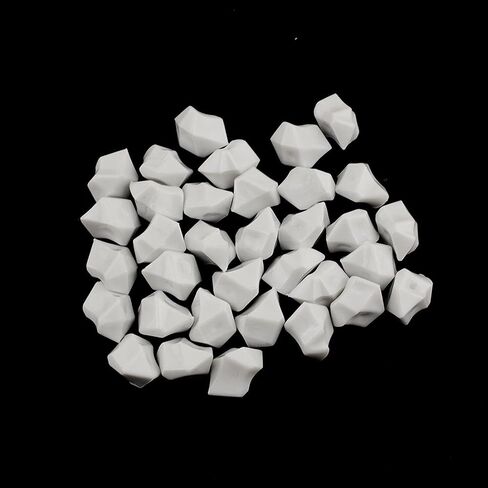 WGV Acrylic Ice Rock Crystals Gems لتنثير المائدة ، حشو المزهرية ، الزفاف ، المأدبة ، الحفلات ، الحدث ، ديكور عيد الميلاد (حوالي 150 قطعة لكل حقيبة) ، حقيبة واحدة ، 1 رطل ، فضية in Kuwait