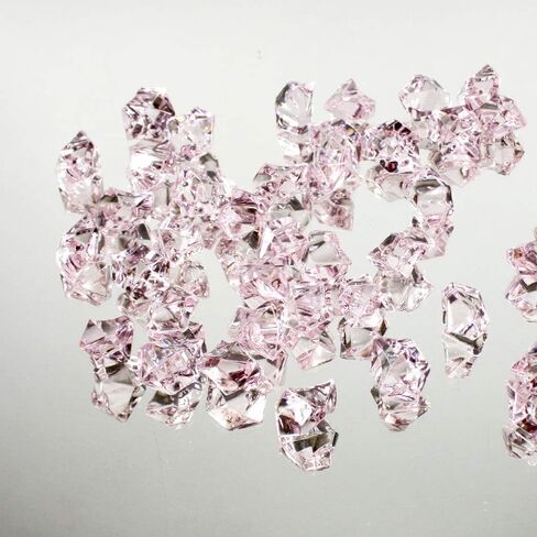 WGV Acrylic Ice Rock Crystals Gems لتنثير المائدة ، حشو المزهرية ، الزفاف ، المأدبة ، الحفلات ، الحدث ، ديكور عيد الميلاد (حوالي 150 قطعة لكل حقيبة) ، حقيبة واحدة ، 1 رطل ، فضية in Kuwait