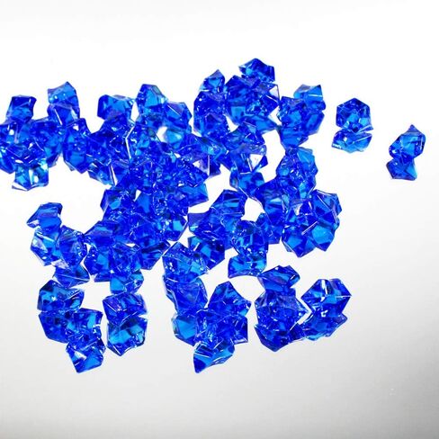 WGV Acrylic Ice Rock Crystals Gems لتنثير المائدة ، حشو المزهرية ، الزفاف ، المأدبة ، الحفلات ، الحدث ، ديكور عيد الميلاد (حوالي 150 قطعة لكل حقيبة) ، حقيبة واحدة ، 1 رطل ، فضية in Kuwait