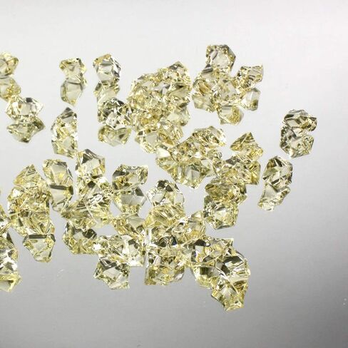 WGV Acrylic Ice Rock Crystals Gems لتنثير المائدة ، حشو المزهرية ، الزفاف ، المأدبة ، الحفلات ، الحدث ، ديكور عيد الميلاد (حوالي 150 قطعة لكل حقيبة) ، حقيبة واحدة ، 1 رطل ، فضية in Kuwait