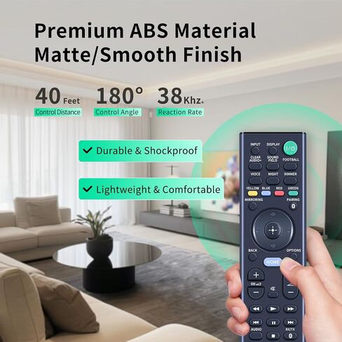 RMT-AH310U Replacement Remote Control Applicable for Sony Soundbar HT-CT800 HT-MT500 HT-ST5000 SA-CT800 SA-MT500 SA-ST5000 HTCT800 HTMT500 HTST5000 SACT800 SAMT500 SAST5000 in Saudi Arabia