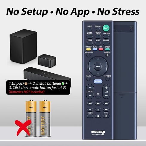 RMT-AH310U Replacement Remote Control Applicable for Sony Soundbar HT-CT800 HT-MT500 HT-ST5000 SA-CT800 SA-MT500 SA-ST5000 HTCT800 HTMT500 HTST5000 SACT800 SAMT500 SAST5000 in Saudi Arabia