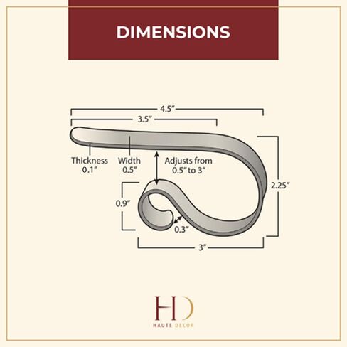 Haute Decor The Original MantleClip® Stocking Holder - 4 Pack (Glitter Red) - Hang Christmas Stockings Safely and Securely from Mantels Up to 3 Inches Thick in Kuwait