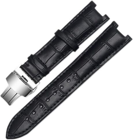 KLVN Gnuine leather watchband for GC wristband 22 * 13mm 20 * 11mm Notched strap with stainless steel butterfly buckle BAND in Saudi Arabia