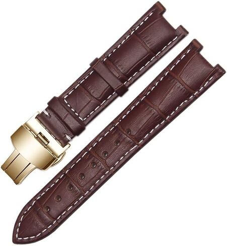 KLVN Gnuine leather watchband for GC wristband 22 * 13mm 20 * 11mm Notched strap with stainless steel butterfly buckle BAND in Saudi Arabia