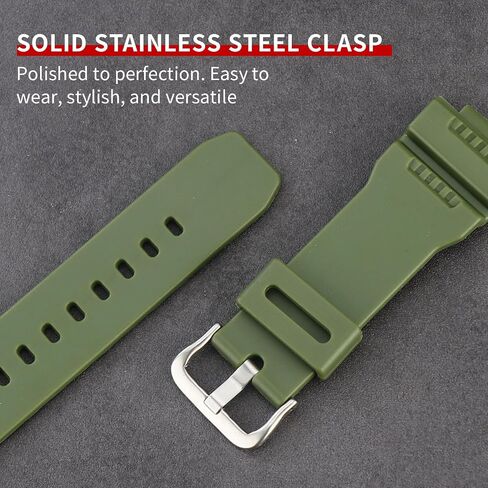 Soft Silicone Replacement Strap for Casio GW-7900B/G-7900/GR-7900GK Men's Strap Watch Accessories in Kuwait