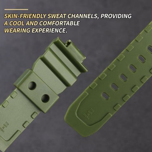 Soft Silicone Replacement Strap for Casio GW-7900B/G-7900/GR-7900GK Men's Strap Watch Accessories in Kuwait