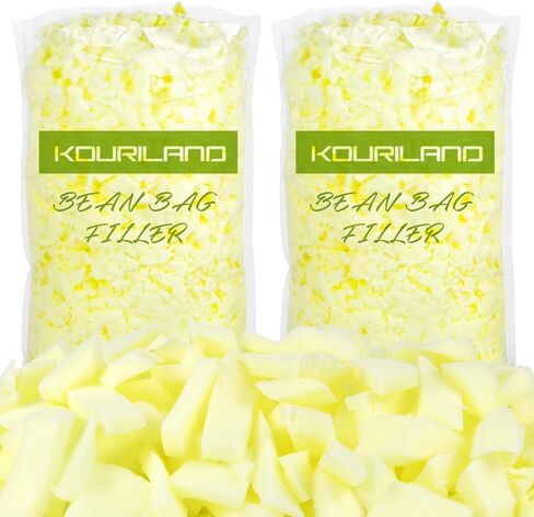 4LBS Bean Bag Filler - Shredded Memory Foam Beanbag Filling Pillow Stuffing Bean Bag Refill for Couch Cushion Stuffed Animals Dog Bed Chair Arts Crafts in Kuwait