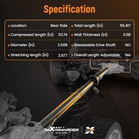 maXpeedingrods Rear Drive Shaft Prop Shaft Driveshaft Assembly for Cadillac CTS 2008-2014 2.0L 3.0L 3.6L 6.2L Replace# 976-426 | 65-1007 | 22819507 in Saudi Arabia