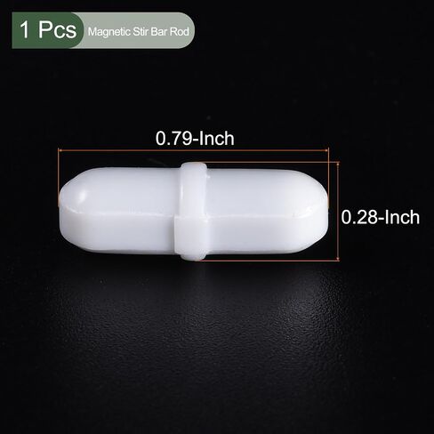YOKIVE Magnetic Stir Bar, Laboratory Bar with Ring Shape Corrosion Resistant Stir Liquid Great for Laboratories, (White, 1.38-Inch) in Saudi Arabia