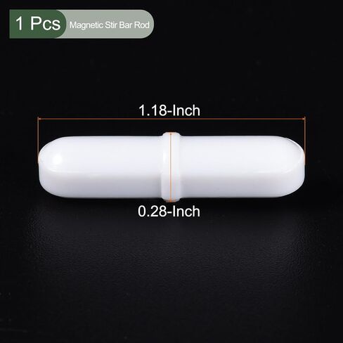 YOKIVE Magnetic Stir Bar, Laboratory Bar with Ring Shape Corrosion Resistant Stir Liquid Great for Laboratories, (White, 1.38-Inch) in Saudi Arabia