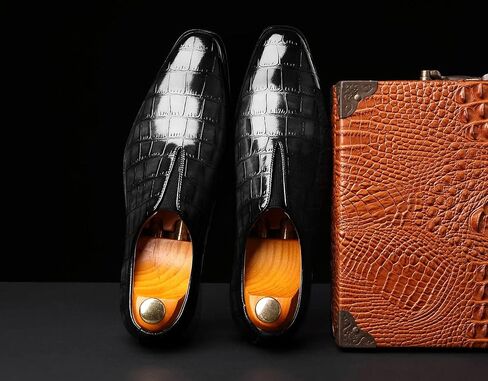Santimon Mens Loafer Shoes Slip on Dress أحذية عارضة أقواص حفلة حفل زفاف أعمال التدخين التدخين. in Kuwait