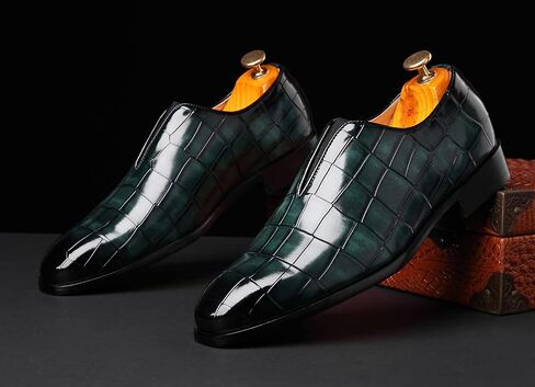 Santimon Mens Loafer Shoes Slip on Dress أحذية عارضة أقواص حفلة حفل زفاف أعمال التدخين التدخين. in Kuwait