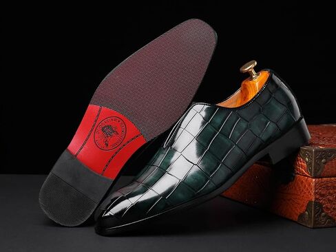 Santimon Mens Loafer Shoes Slip on Dress أحذية عارضة أقواص حفلة حفل زفاف أعمال التدخين التدخين. in Kuwait
