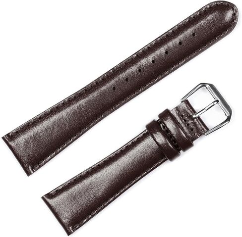 deBeer Smooth Genuine Leather Mens Watch Band/Strap | Multiple Colors Available | Sizes from 6mm to 22mm in Kuwait
