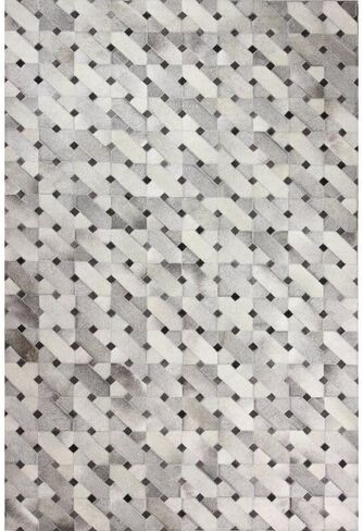 Handmade-Collection || Cowhide Leather 100% Natural Cowhide Rug| Handmade Cowhide Patchwork Area Rug |Real Cowhide Runner | Leather Cowhide Carpet Home Decor (2.5x8 Feet Runner) in Saudi Arabia