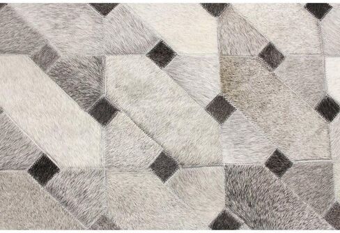 Handmade-Collection || Cowhide Leather 100% Natural Cowhide Rug| Handmade Cowhide Patchwork Area Rug |Real Cowhide Runner | Leather Cowhide Carpet Home Decor (2.5x8 Feet Runner) in Saudi Arabia