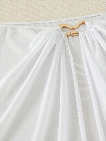 Milumia Women's Ring Mesh Cover Up Maxi Skird Sexy Shute Beach Coverup Bodycon Long Varts in Kuwait