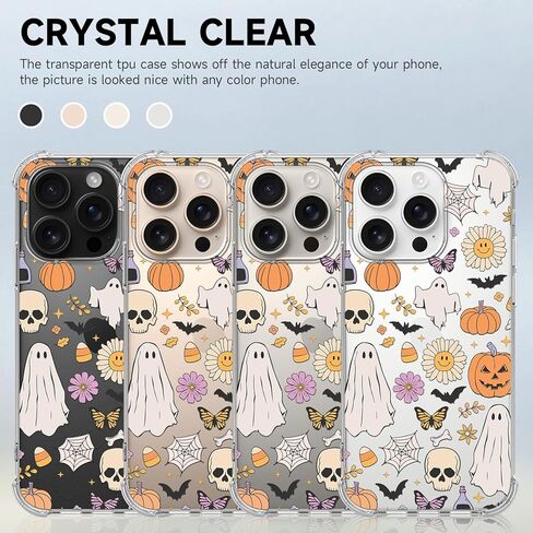 حافظة لهاتف سامسونج جالاكسي A55، شبكة عنكبوت للهالوين، تصميم عنكبوت لطيف للنساء والفتيات، غطاء هاتف خلوي ناعم مقاوم للصدمات من مادة TPU لهاتف سامسونج جالاكسي A55 للأطفال شفاف in Kuwait