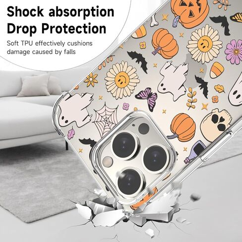 حافظة لهاتف سامسونج جالاكسي A55، شبكة عنكبوت للهالوين، تصميم عنكبوت لطيف للنساء والفتيات، غطاء هاتف خلوي ناعم مقاوم للصدمات من مادة TPU لهاتف سامسونج جالاكسي A55 للأطفال شفاف in Kuwait