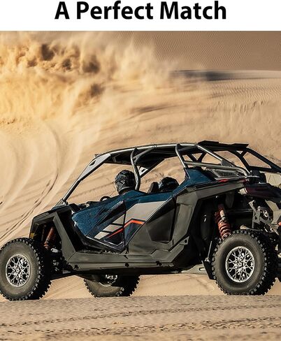 Sautvs Cover Aluminium Cover Cover Cover Grill for Polaris RZR Pro XP/RZR Turbo R 2020-2024 ، غطاء حماية مدخلات المحرك المعدني السوداء ، وتدفق الهواء المحسّن (6pcs) in Saudi Arabia