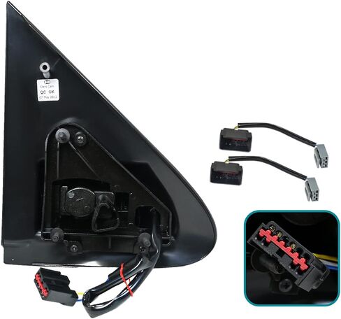 Spec-D Tuning Black Power Telescoping Side Towing Mirrors Compatible with 1997-2003 Ford F150 Light Duty Left + Right Pair in Saudi Arabia
