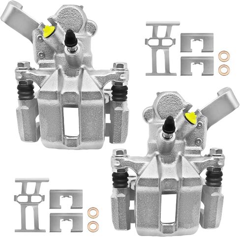 مجموعة الفرجار الفرامل القرصية متوافقة مع 2007-2013 Suzuki SX4 2.0L 19-B3496 و 19-B3497 ، السائق الخلفي وجانب الراكب مع قوس ، مجموعة من 2 in Saudi Arabia