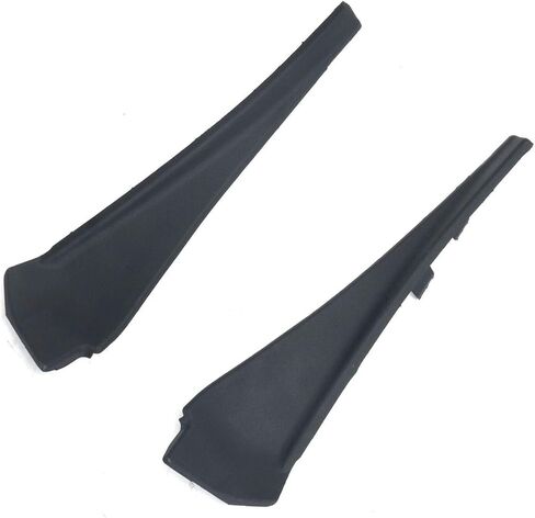 Pair Drivers Passenger Left Right Side Cowl Extension Plastic Black for Nissan for Rogue 2014-2020 in Saudi Arabia