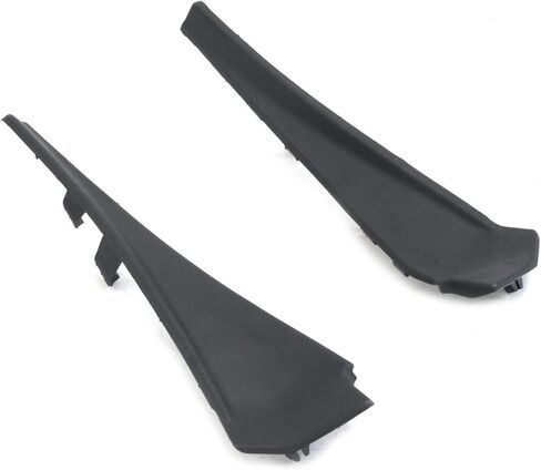 Pair Drivers Passenger Left Right Side Cowl Extension Plastic Black for Nissan for Rogue 2014-2020 in Saudi Arabia