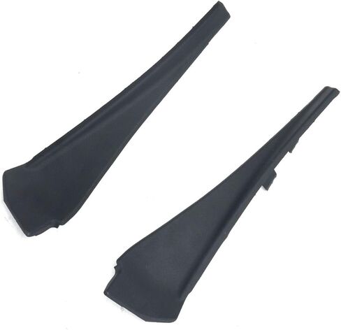 Pair Drivers Passenger Left Right Side Cowl Extension Plastic Black for Nissan for Rogue 2014-2020 in Saudi Arabia