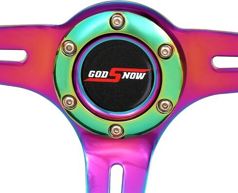 موزعو AJP 345mm 6-Bolt عجلة القيادة محول محول الموسع Godsnow Horn ترقية الاستبدال متوافق/استبدال Civic Integra del Sol in Kuwait