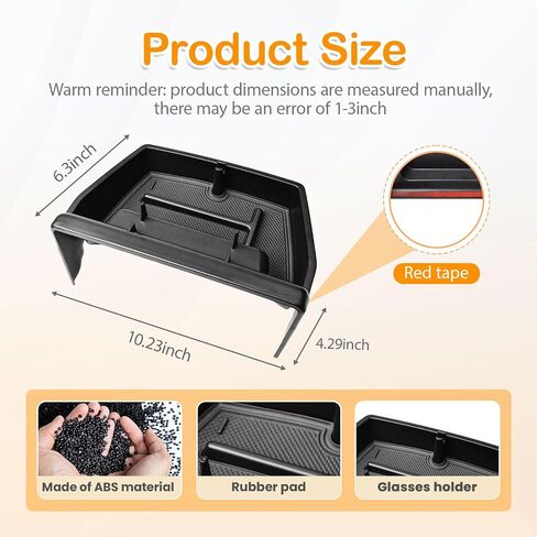 TACOBRO Center Console Dashboard Storage Organizer for Honda CRV Accessories 2023 2024 2025, Non-Slip Dash Panel Insert Tray fit CRV Behind Screen in Saudi Arabia