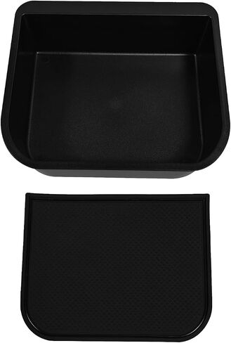 Cender Console Cool Box Organizer ، Black Recrest Storage Box Tray Fits to Toyota Land Cruiser Prado 250 ، for exus gx 550 2024-2025 ، incsories car Interior (فقط for cool box) in Saudi Arabia