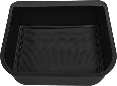 Cender Console Cool Box Organizer ، Black Recrest Storage Box Tray Fits to Toyota Land Cruiser Prado 250 ، for exus gx 550 2024-2025 ، incsories car Interior (فقط for cool box) in Saudi Arabia
