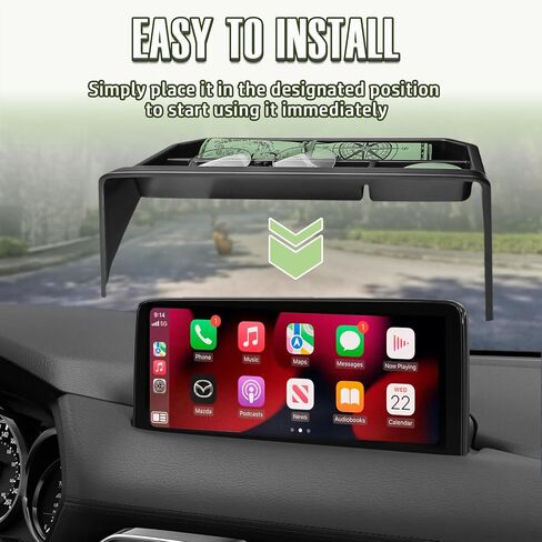 Dash Storage Box Compatible with Mazda CX-5 2025 2024 2023 2022 Interior Accessories, Console Dashboard Organizer Behind 10.25" Touch Screen Insert Tray Holder, Black in Saudi Arabia