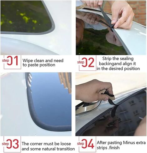 سقف السيارة ختم الشريط نافذة واقي مطاط واقي من الختم in Kuwait