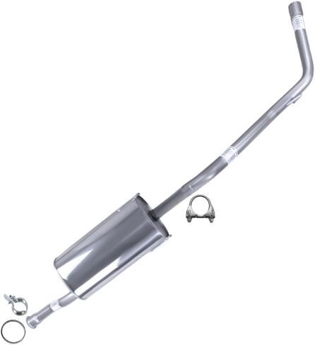 Northeastern Exhaust | Stainless Steel Exhaust Muffler Assembly Compatible for Toyota Tundra 2000-2006 4.7L | Automotive Replacement Parts | Free Clamps and Gasket Included in Saudi Arabia
